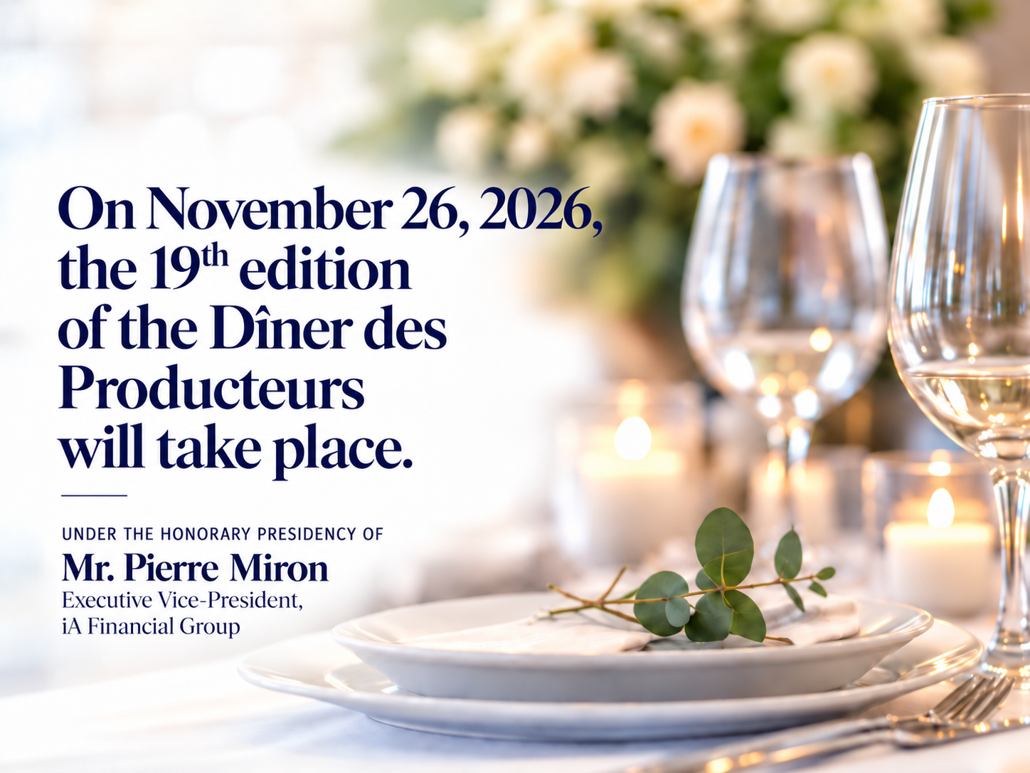 19th edition – Diner des Producteurs